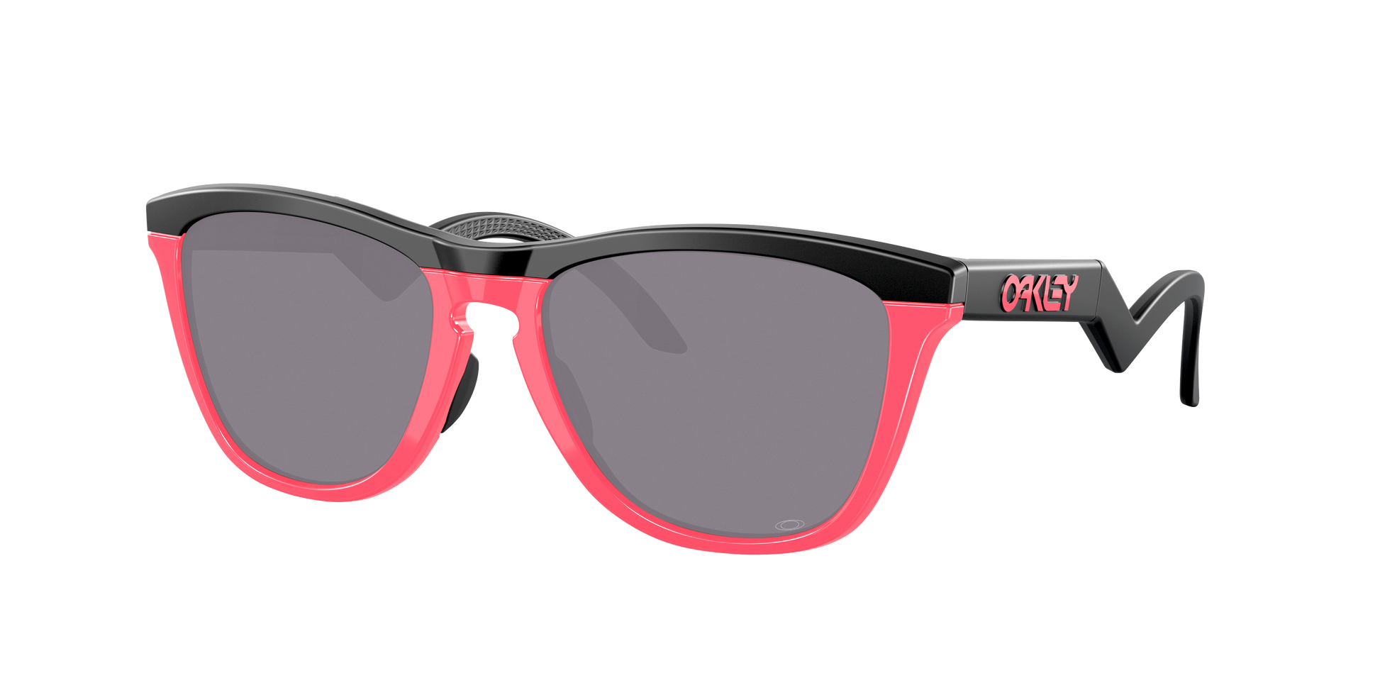 MATTE BLACK/NEON PINK, Prizm Grey-Polarized, Oakley