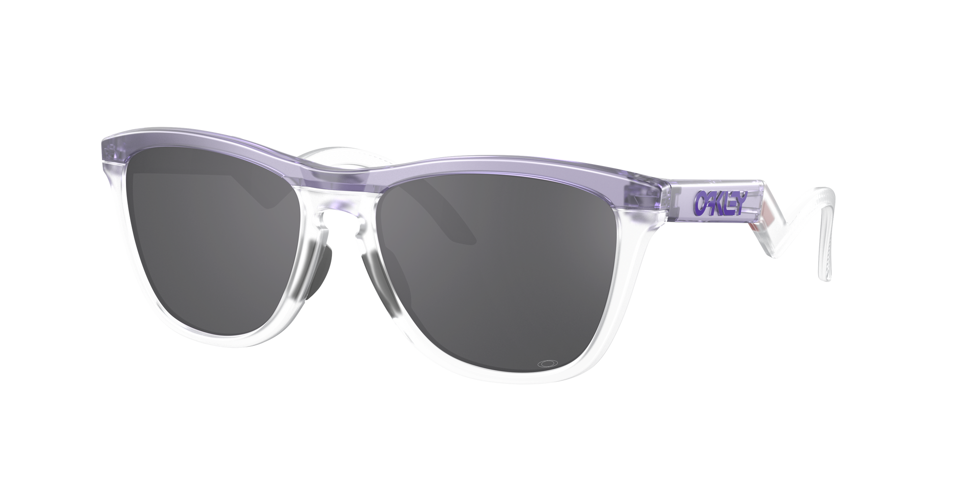 MATTE TRANS LILAC/CLEAR, Grey, Oakley
