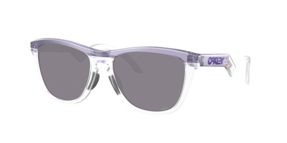 MATTE TRANS LILAC/CLEAR, Prizm Grey-Polarized, Oakley
