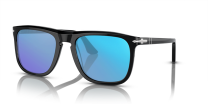 Black, Blue-Mirrored