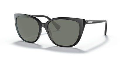 Shiny Black, Green-Polarized