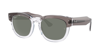 GREY ON TRANSPARENT, Green-Polarized, Rayban