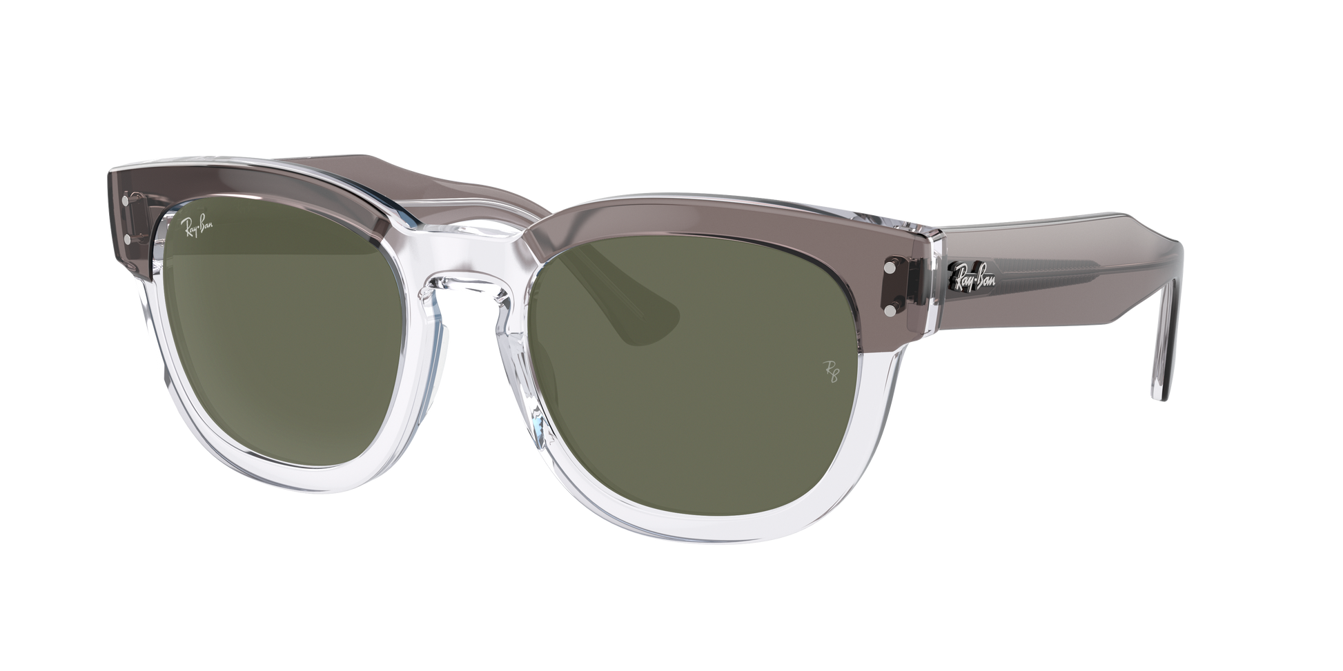 GREY ON TRANSPARENT, Green, Rayban