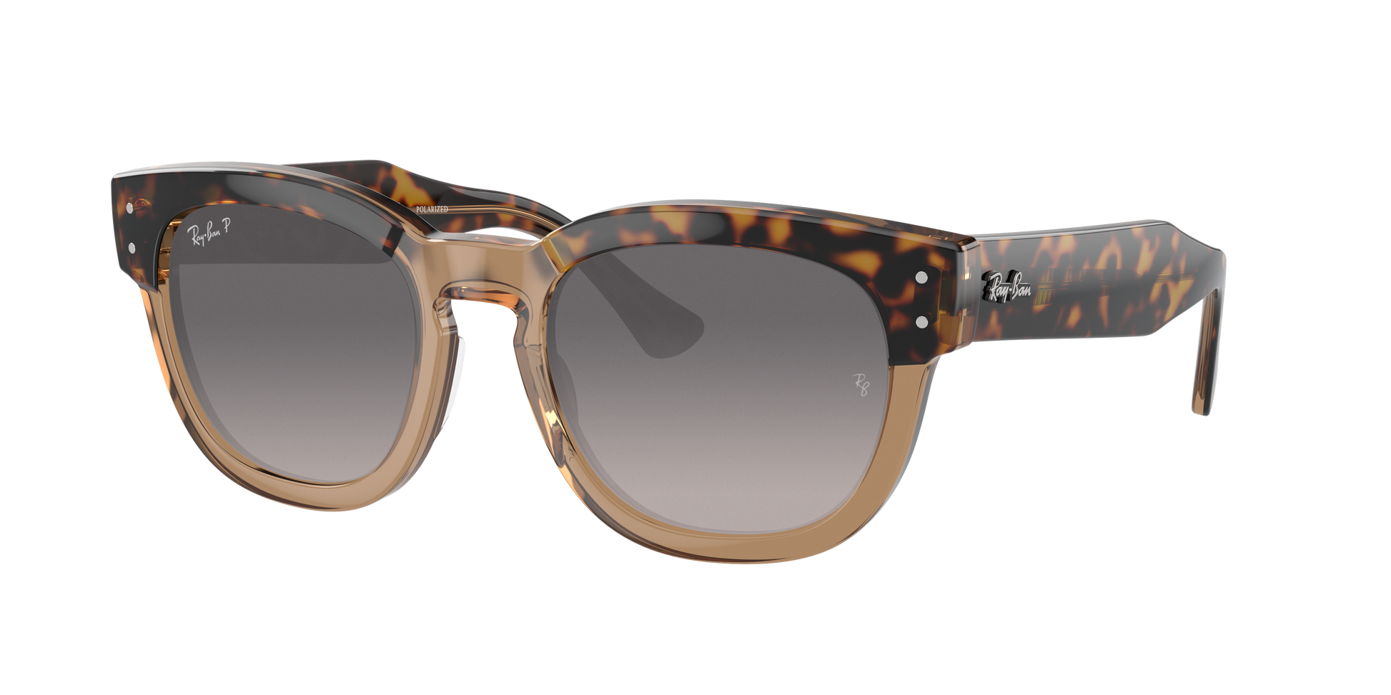 HAVANA ON TRANSPARENT BR, Grey Gradient-Polarized, Rayban