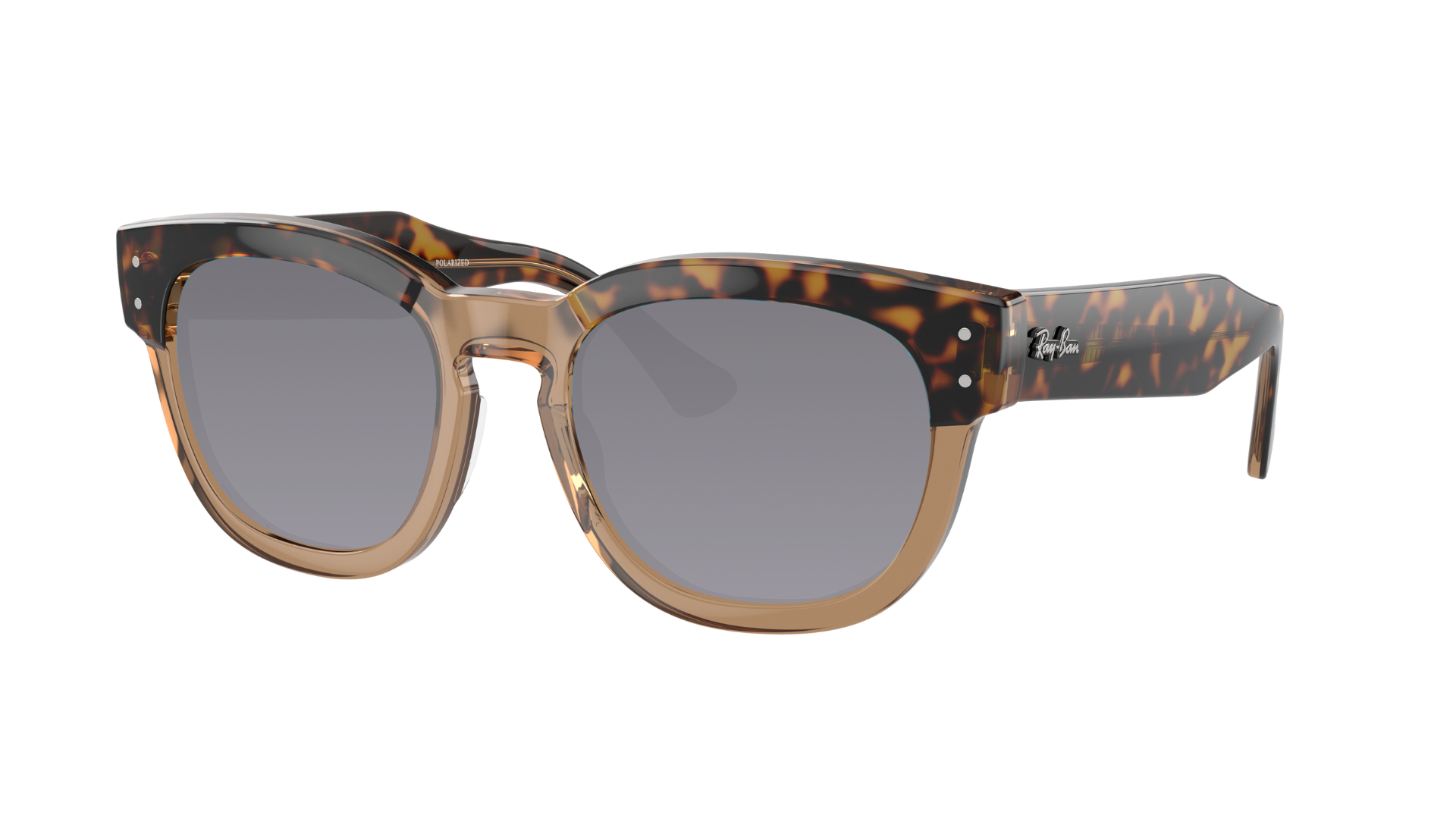 HAVANA ON TRANSPARENT BR, Grey-Polarized, Sunberryrx