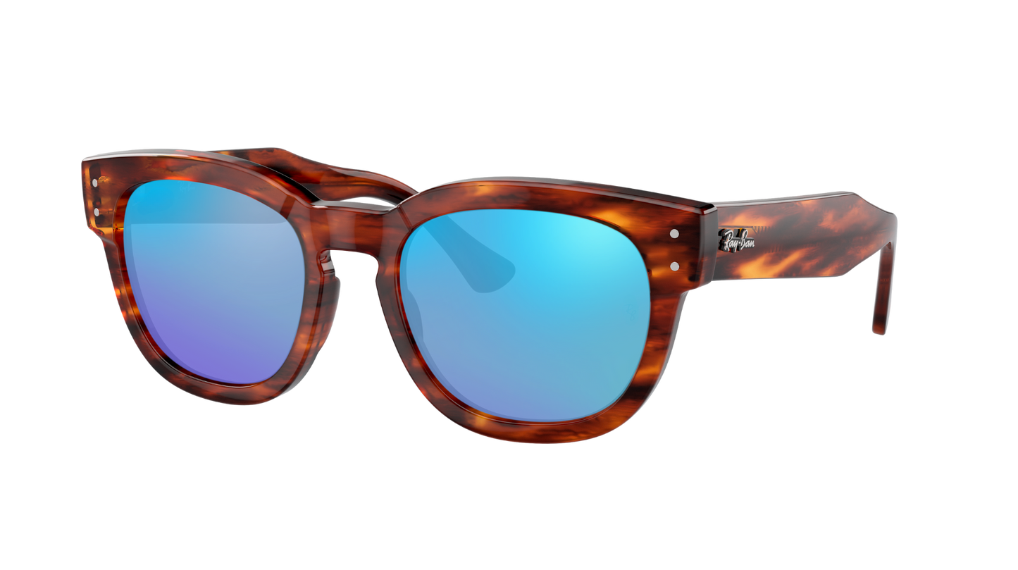 STRIPED HAVANA, Blue-Mirrored, Sunberryrx