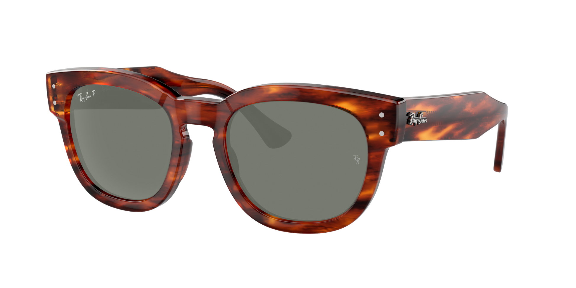 STRIPED HAVANA, Green-Polarized, Rayban