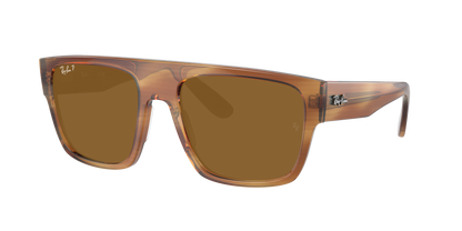 STRIPED BROWN, Brown-Polarized, Rayban