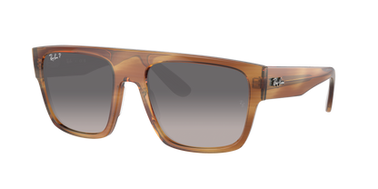 STRIPED BROWN, Grey Gradient-Polarized, Rayban