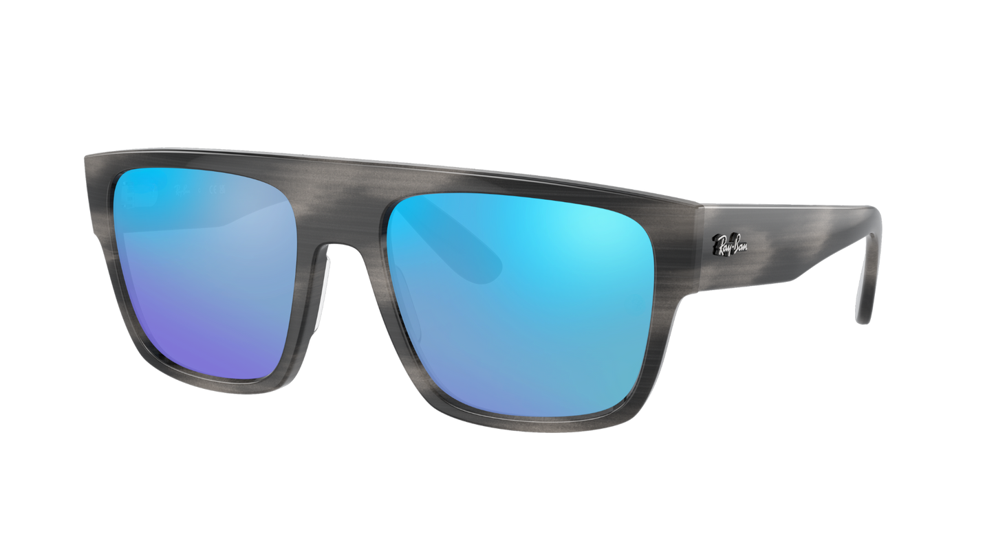 STRIPED GRAY, Blue-Mirrored, Sunberryrx