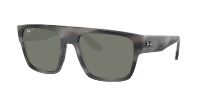 STRIPED GRAY, Green-Polarized, Rayban