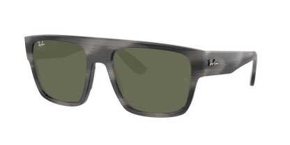 STRIPED GRAY, Green, Rayban