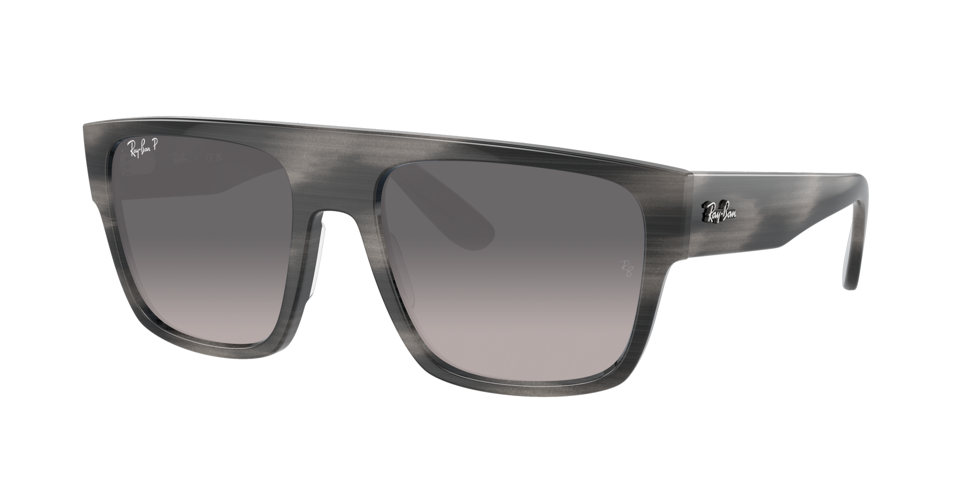 STRIPED GRAY, Grey Gradient-Polarized, Rayban