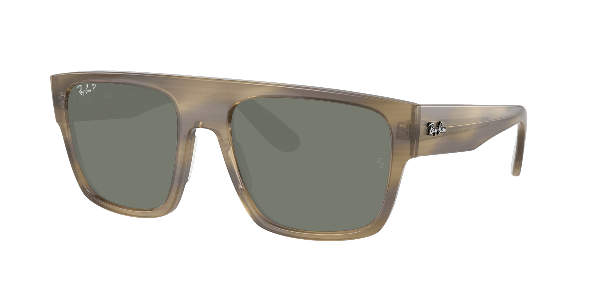 Striped Green, Green-Polarized, Rayban
