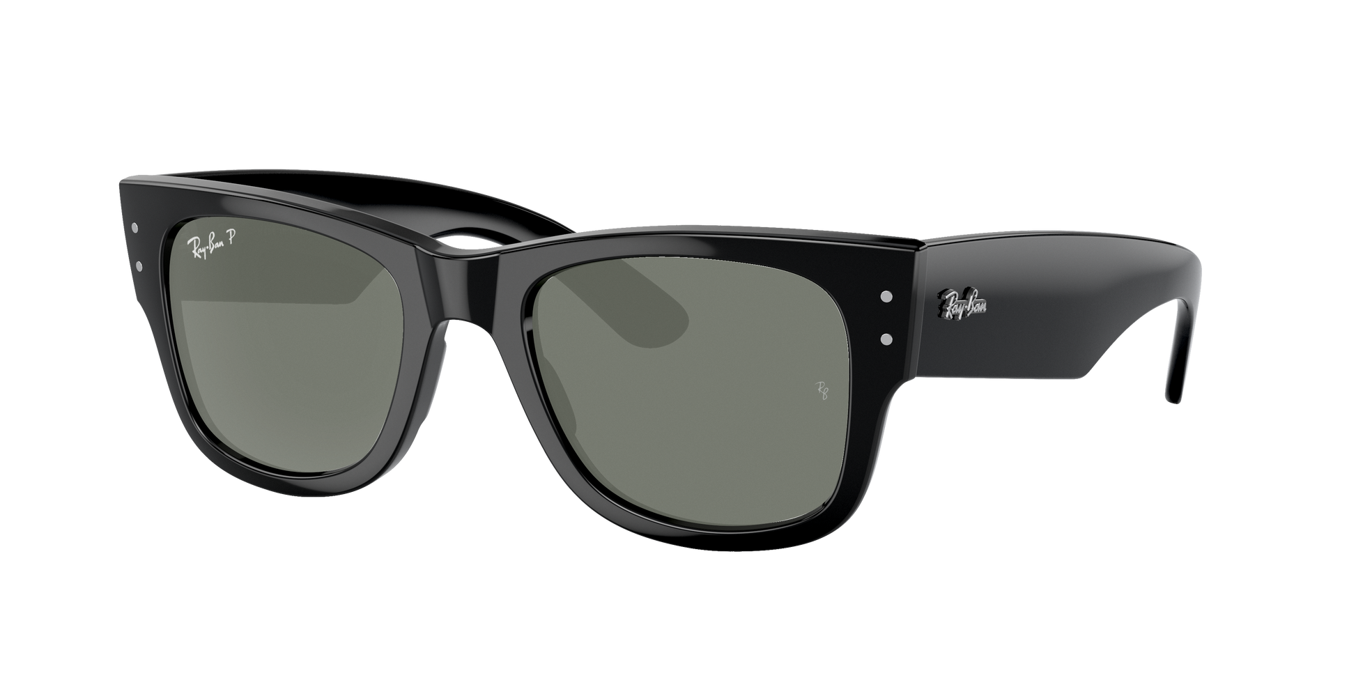 Black, Green-Polarized, Rayban