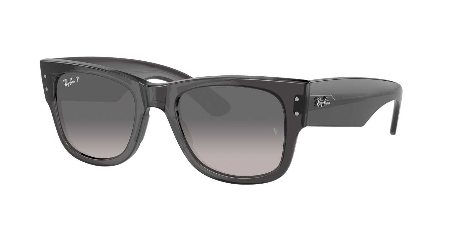 TRANSPARENT BLACK, Grey Gradient-Polarized, Rayban