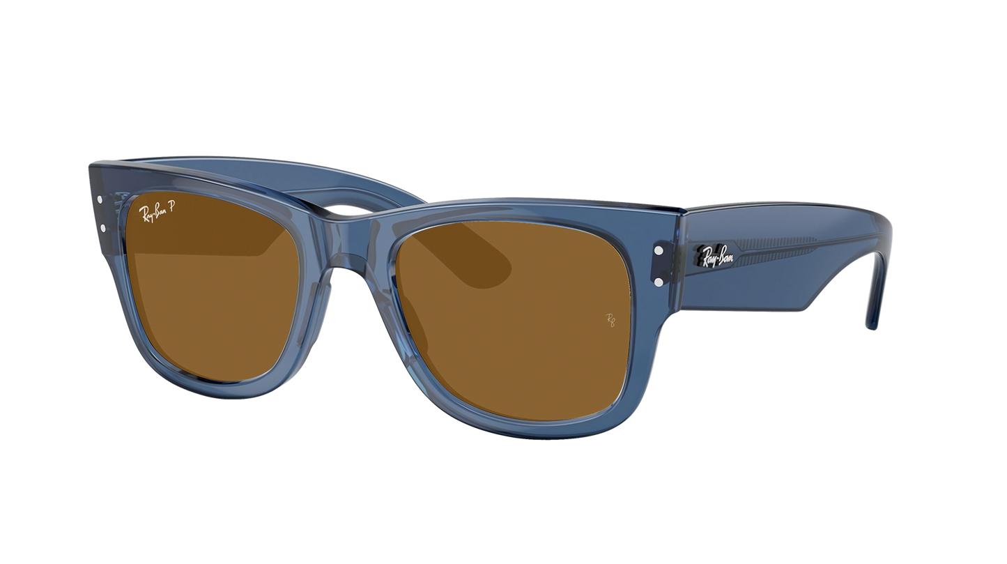TRANSPARENT BLU, Brown-Polarized, Rayban