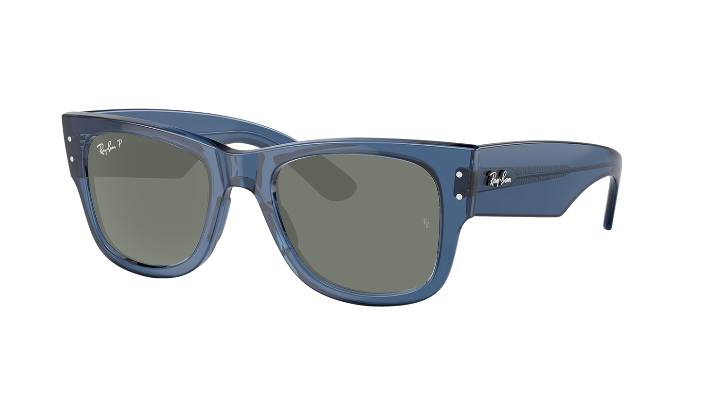 TRANSPARENT BLU, Green-Polarized, Rayban