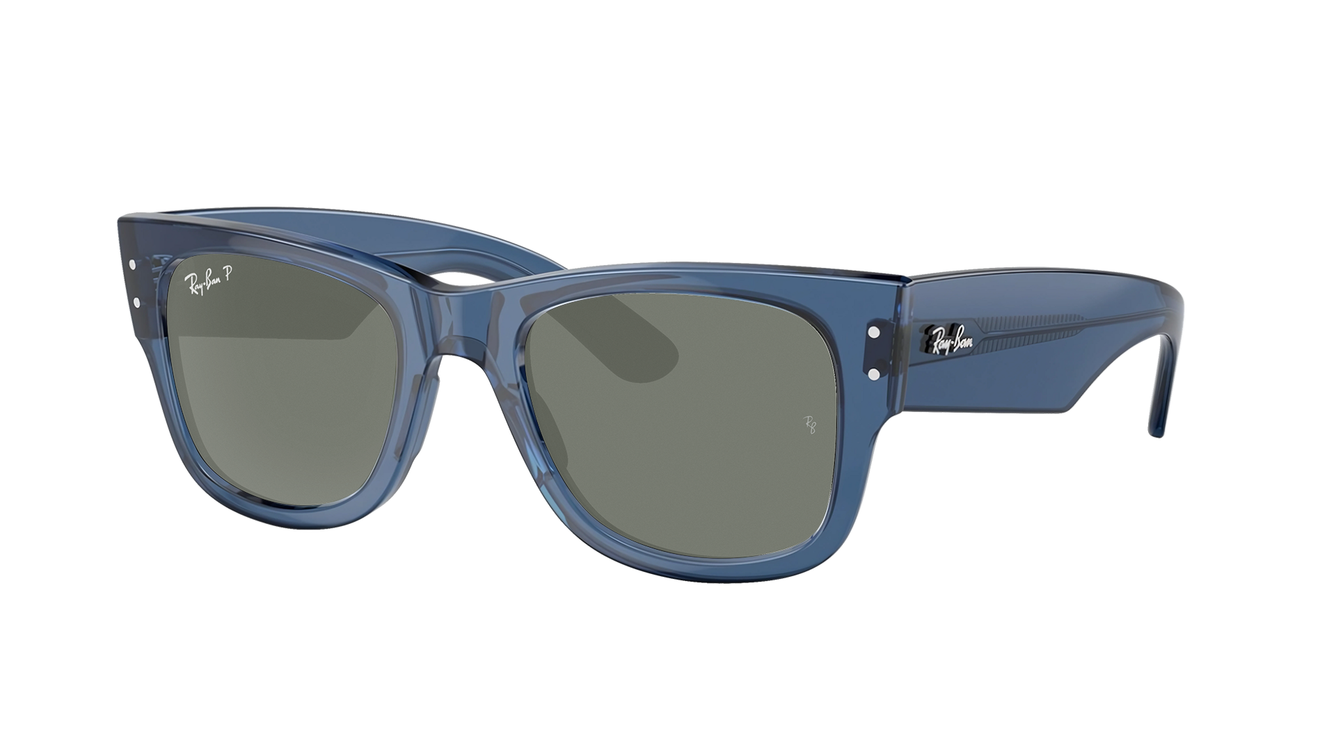 TRANSPARENT BLU, Green-Polarized, Rayban