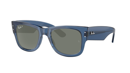 TRANSPARENT BLU, Green-Polarized, Rayban