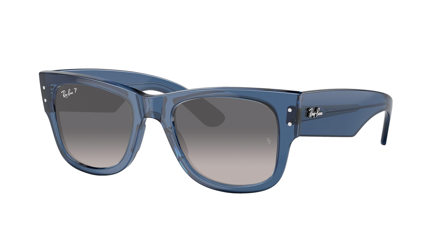 TRANSPARENT BLU, Grey Gradient-Polarized, Rayban