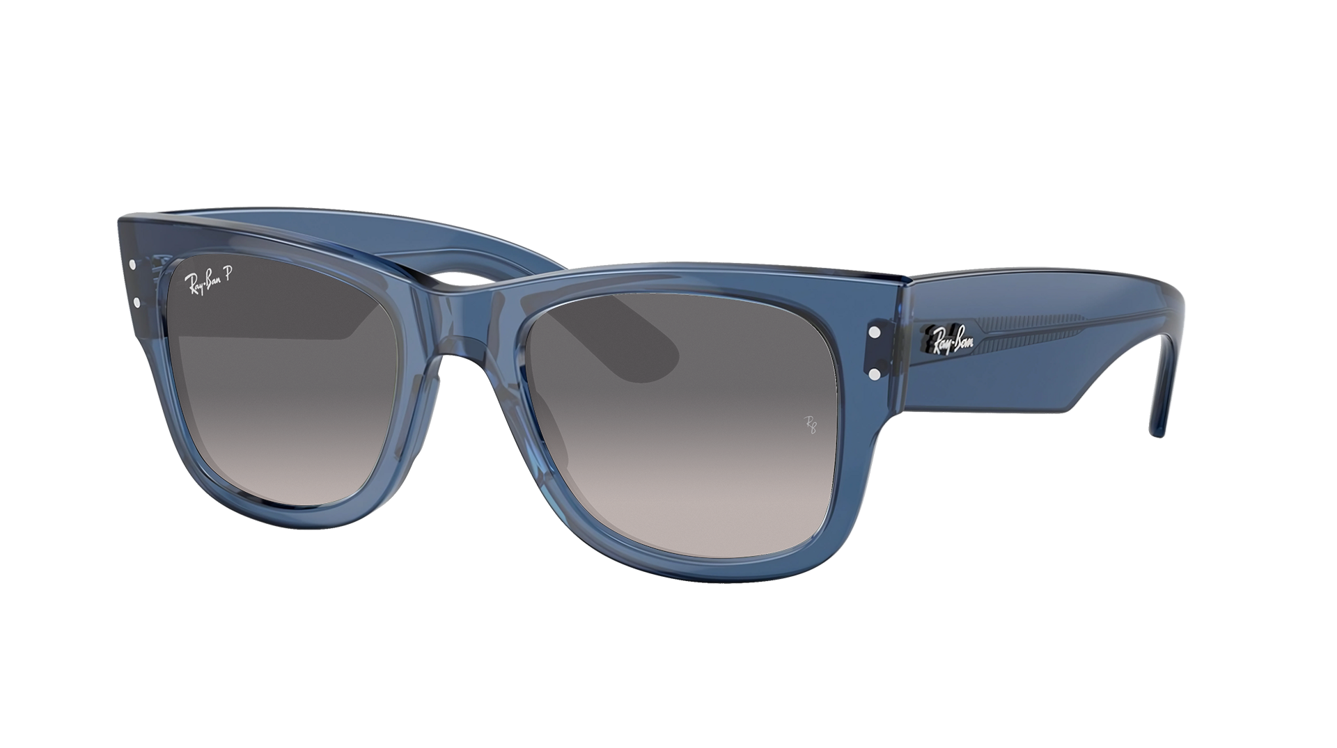 TRANSPARENT BLU, Grey Gradient-Polarized, Rayban