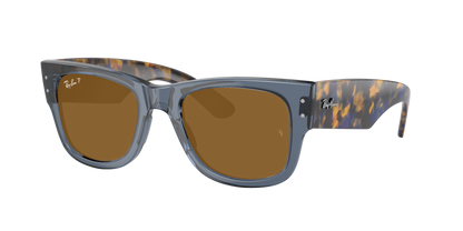 TRANSPARENT DARK BLUE, Brown-Polarized, Rayban