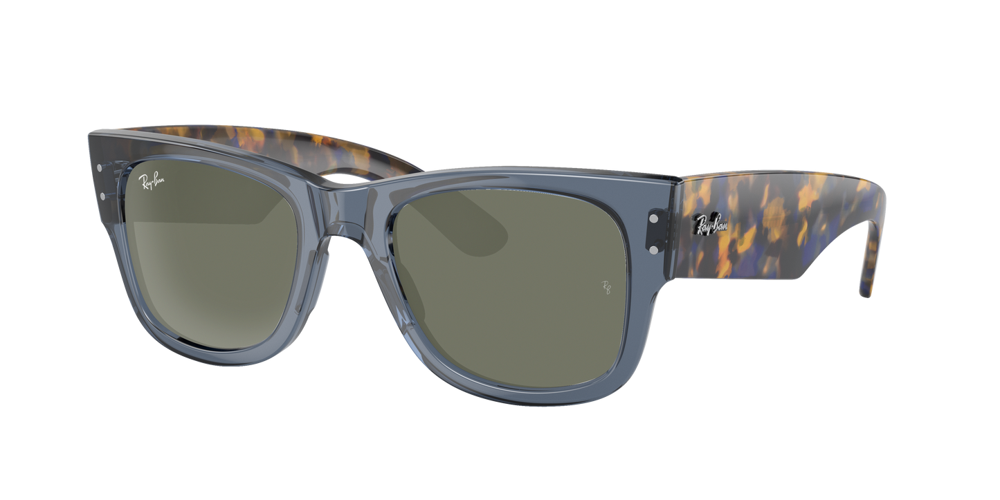 TRANSPARENT DARK BLUE, Green, Rayban
