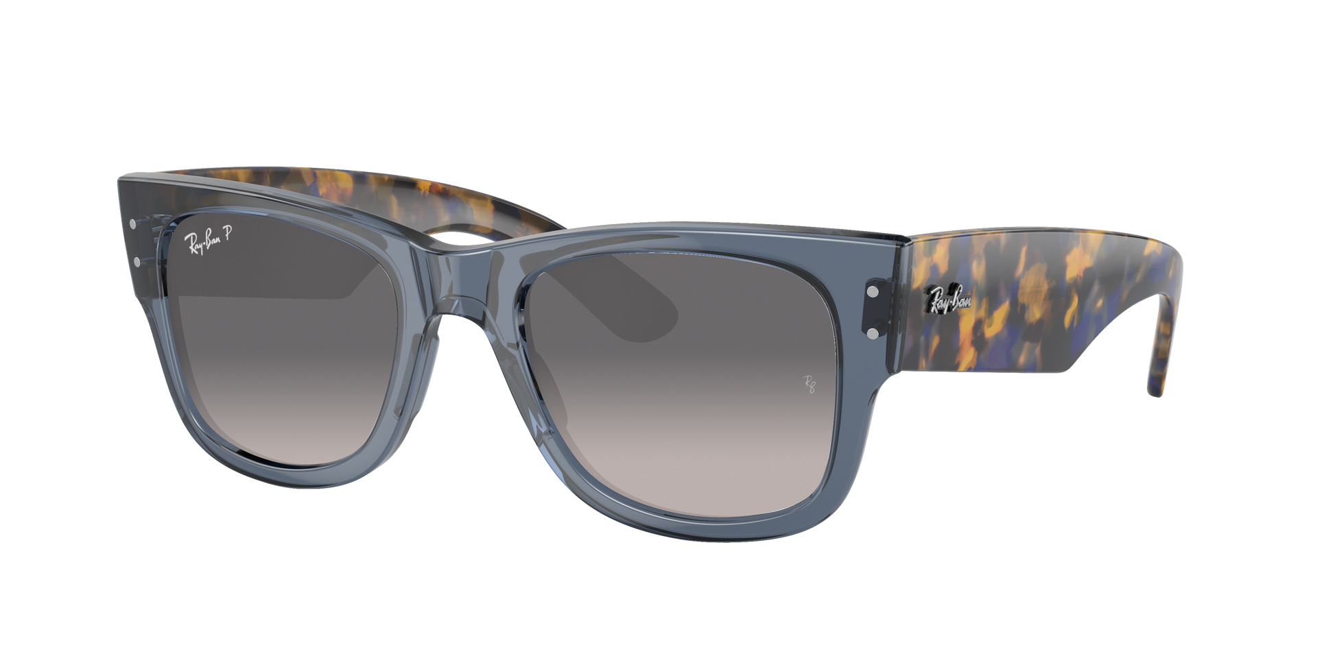 TRANSPARENT DARK BLUE, Grey Gradient-Polarized, Rayban