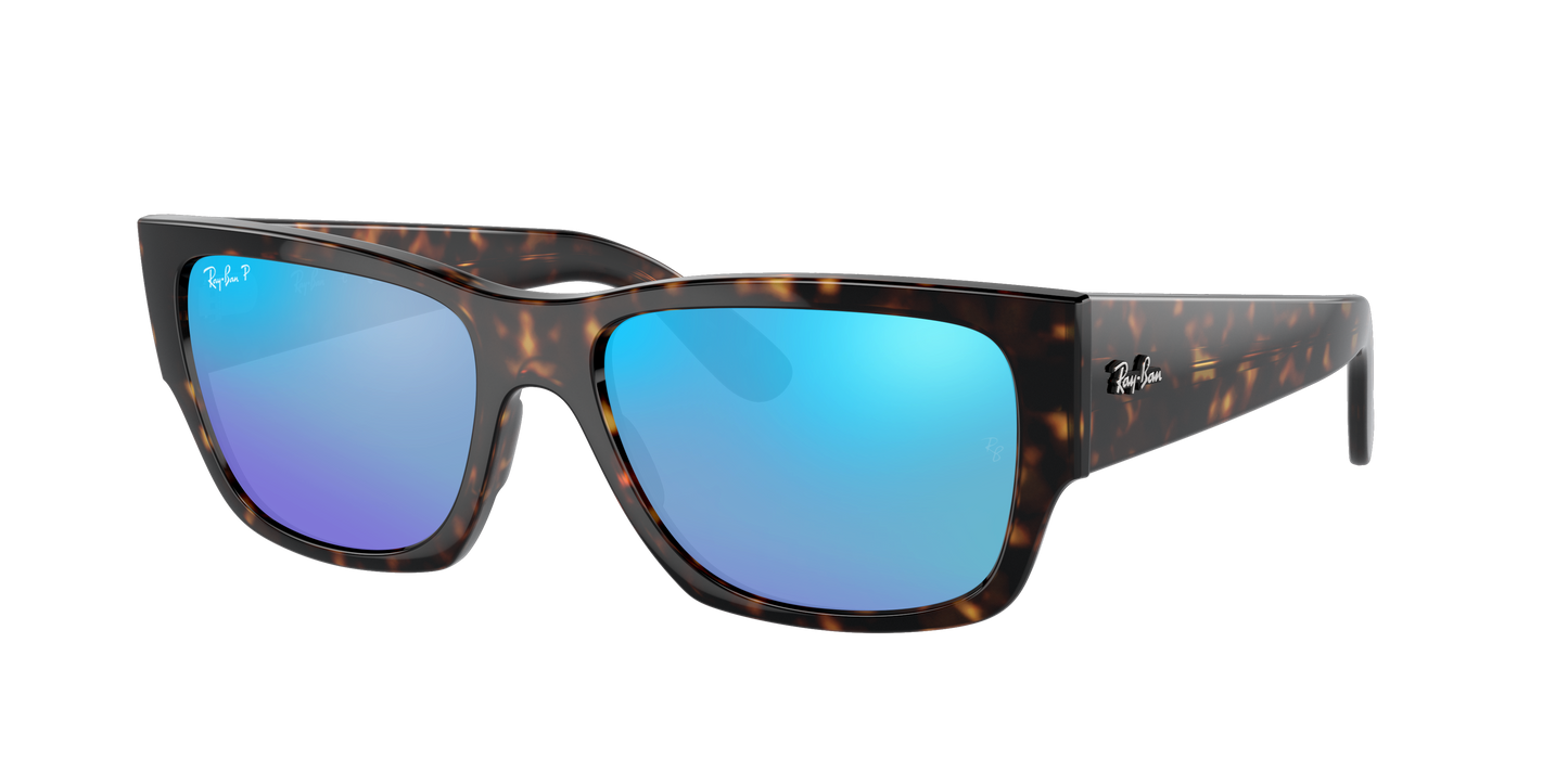 Havana, Mirrored Blue-Polarized, Rayban