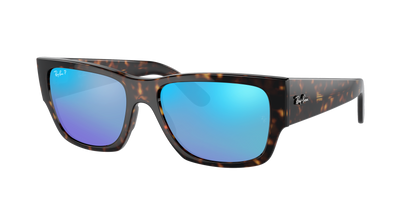 Havana, Mirrored Blue-Polarized, Rayban