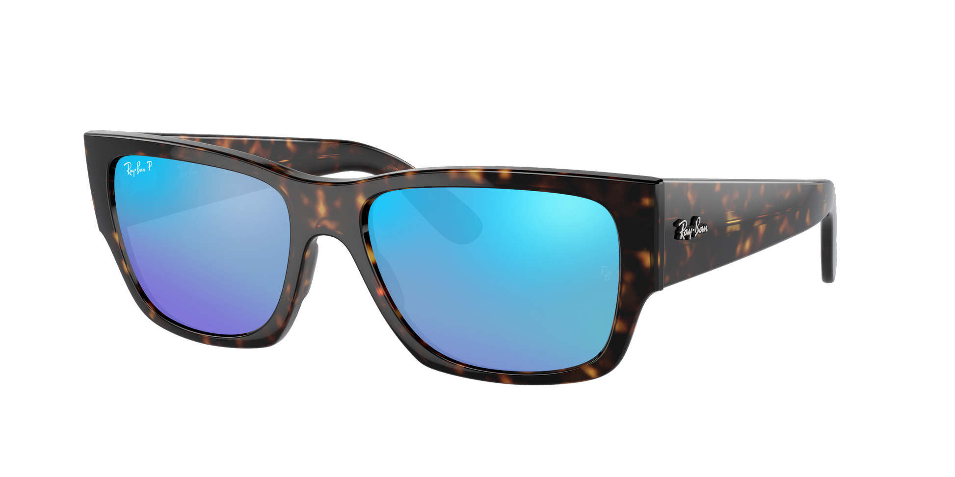 Havana, Mirrored Blue-Polarized, Rayban