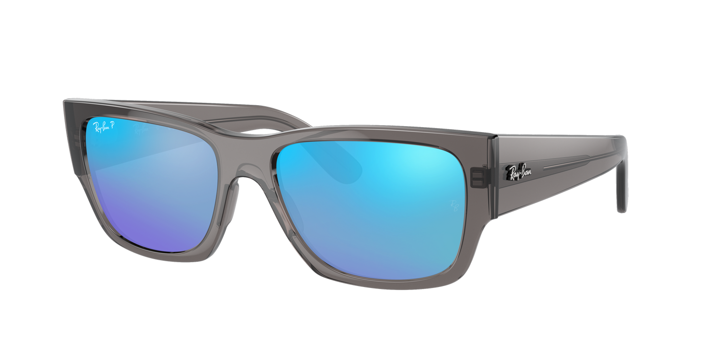 OPAL DARK GRAY, Mirrored Blue-Polarized, Rayban