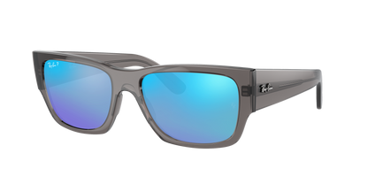 OPAL DARK GRAY, Mirrored Blue-Polarized, Rayban
