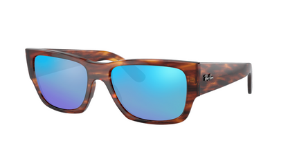 STRIPED HAVANA, Blue-Mirrored, Sunberryrx