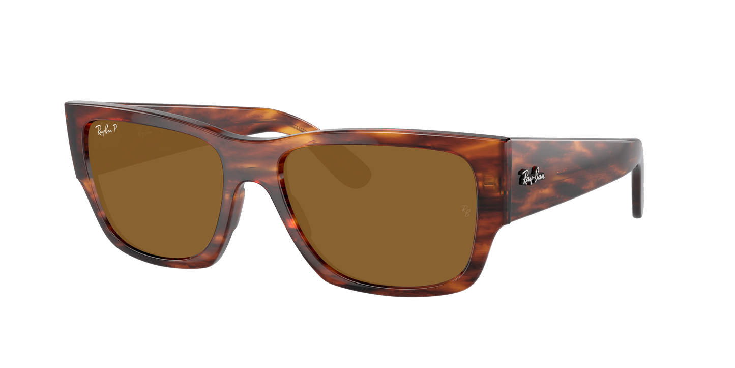 STRIPED HAVANA, Brown-Polarized, Rayban