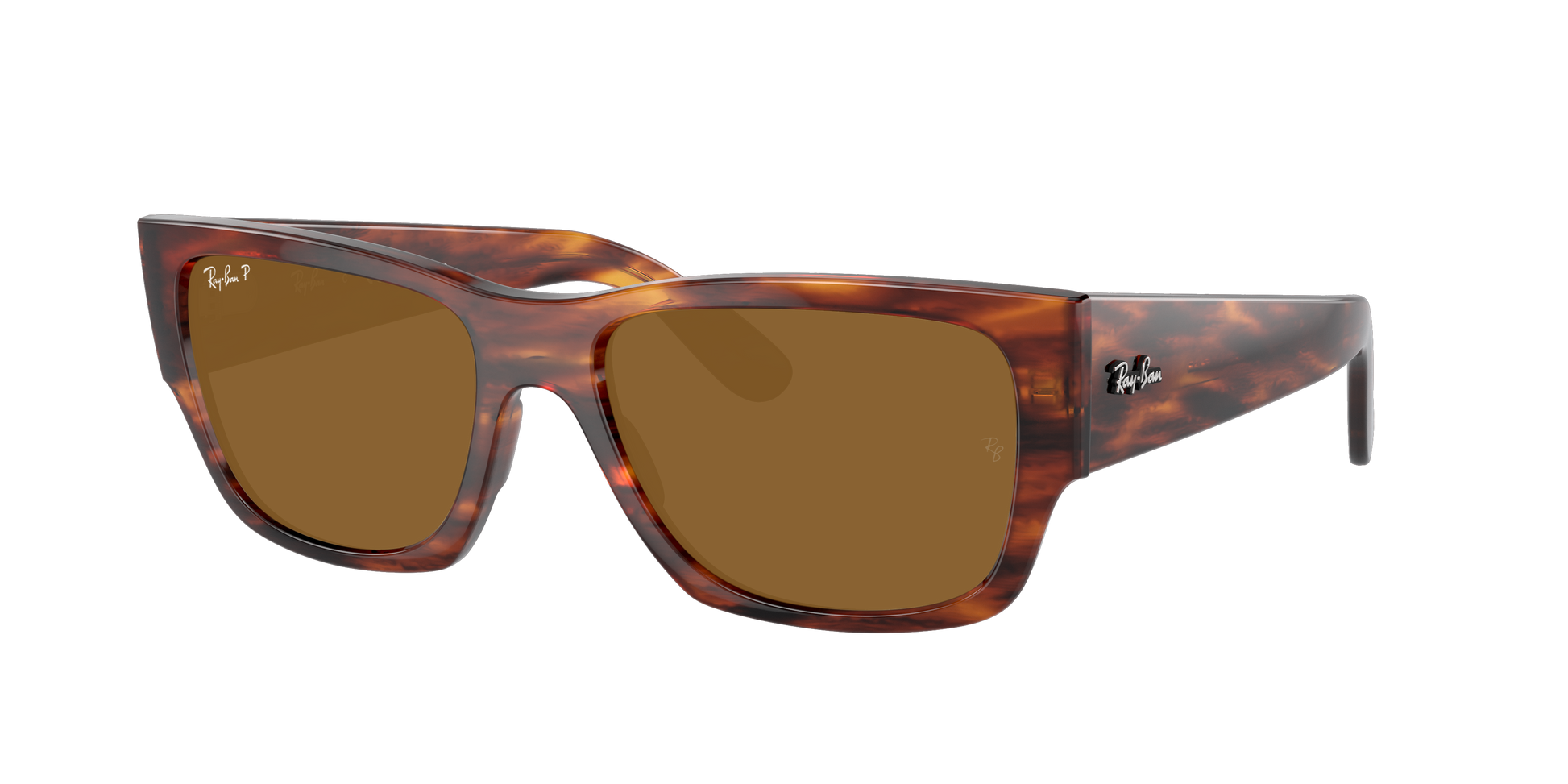 STRIPED HAVANA, Brown-Polarized, Rayban