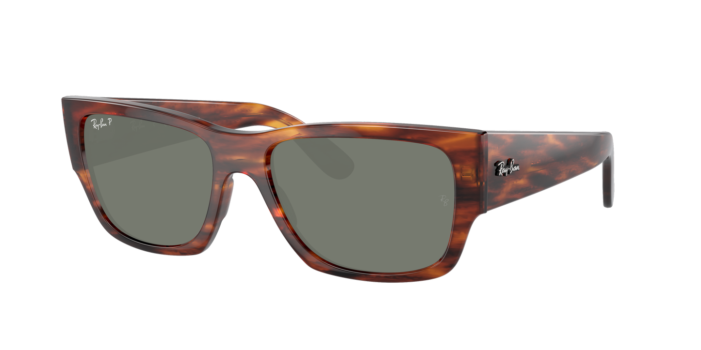 STRIPED HAVANA, Green-Polarized, Rayban