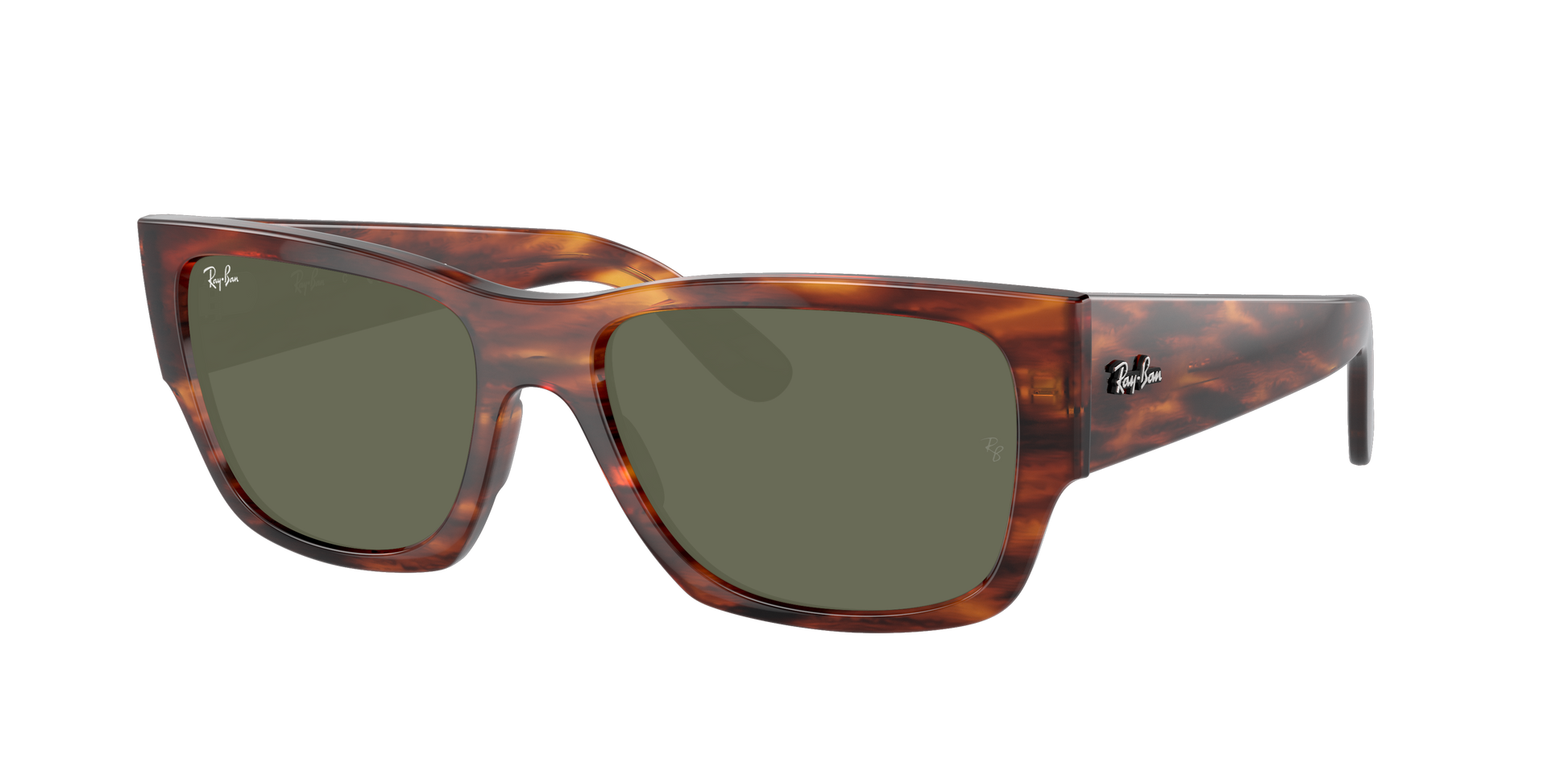 STRIPED HAVANA, Green, Rayban