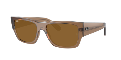 TRANSPARENT LIGHT BROWN, Brown-Polarized, Rayban