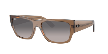 TRANSPARENT LIGHT BROWN, Grey Gradient-Polarized, Rayban