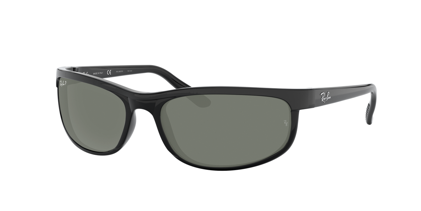 Black, Green-Polarized, Rayban