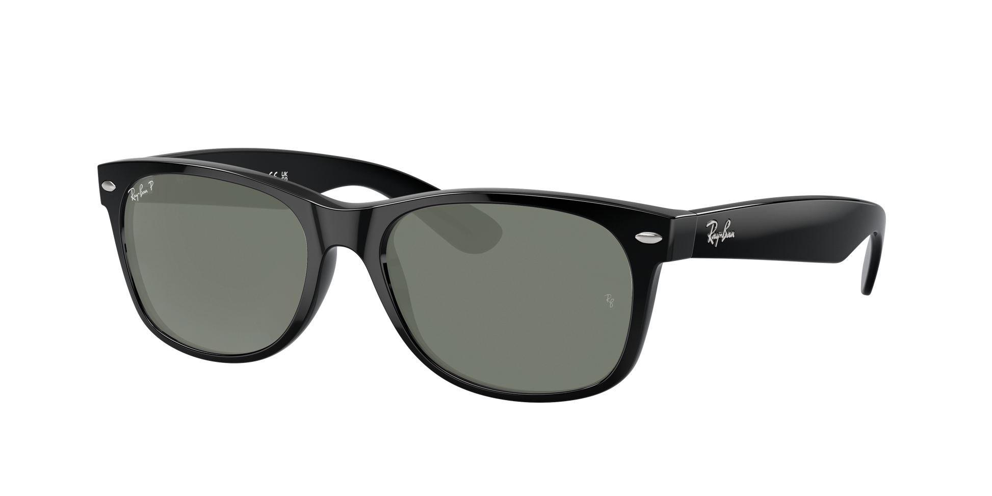 Black, Green-Polarized, Rayban