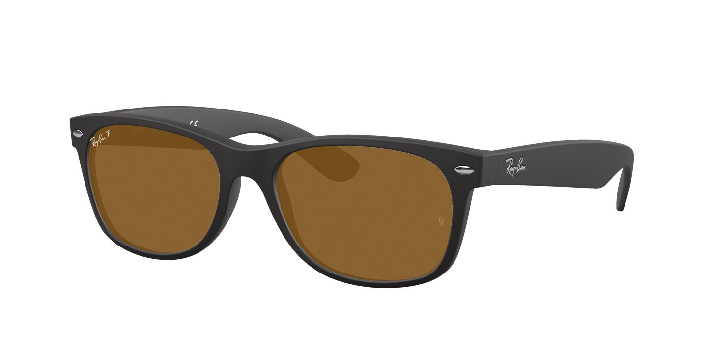 Rubber Black, Brown-Polarized, Rayban