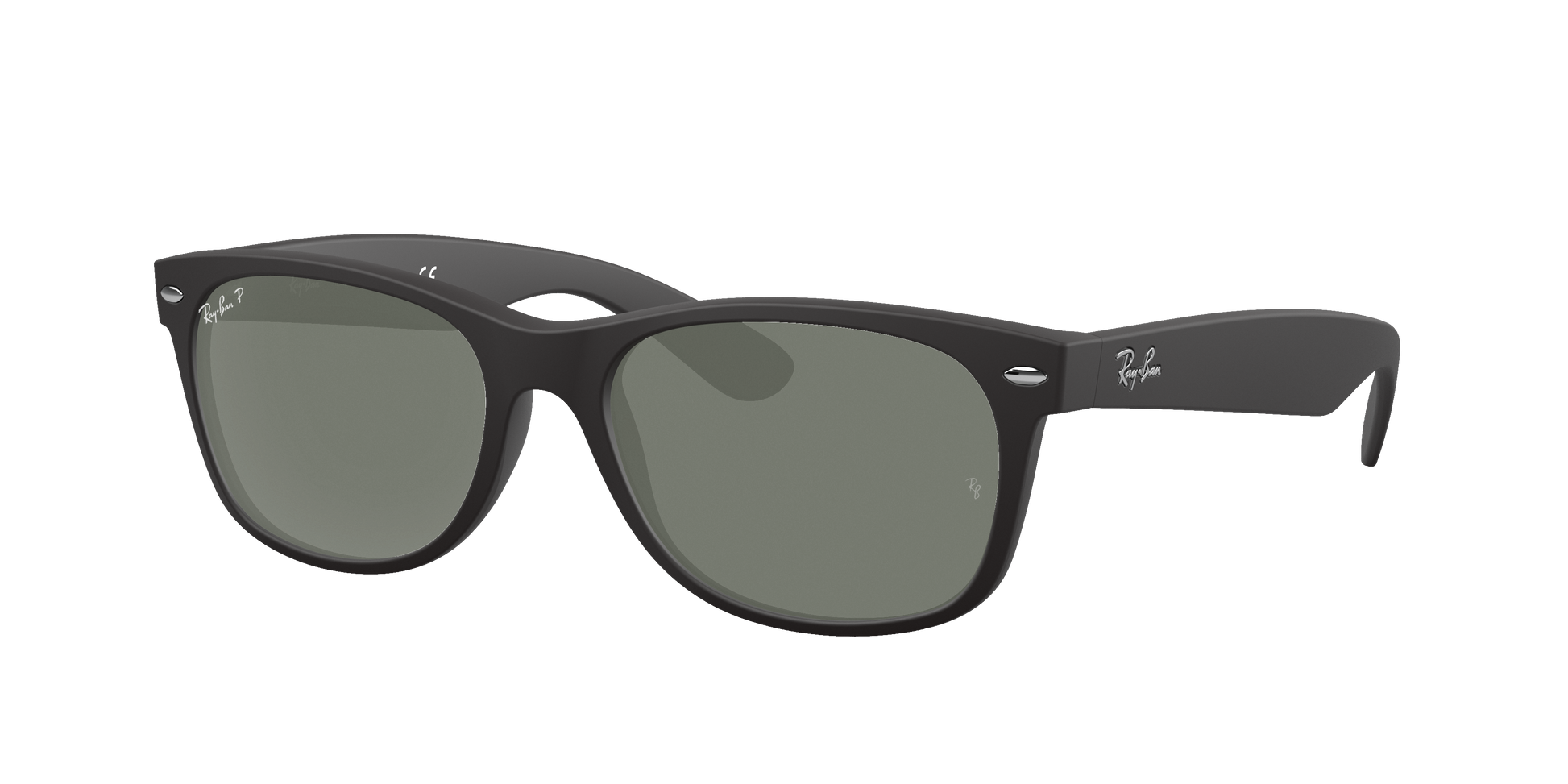 Rubber Black, Green-Polarized, Rayban
