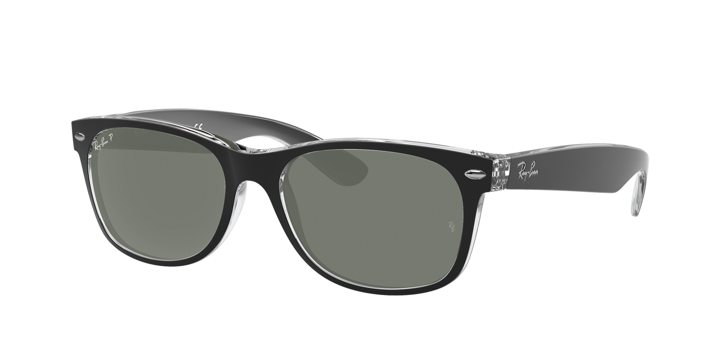 BLACK ON TRANSPARENT, Green-Polarized, Rayban