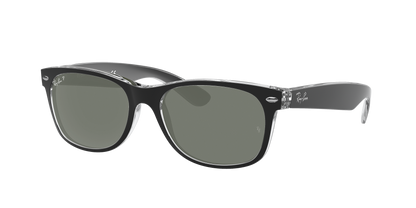 BLACK ON TRANSPARENT, Green-Polarized, Rayban