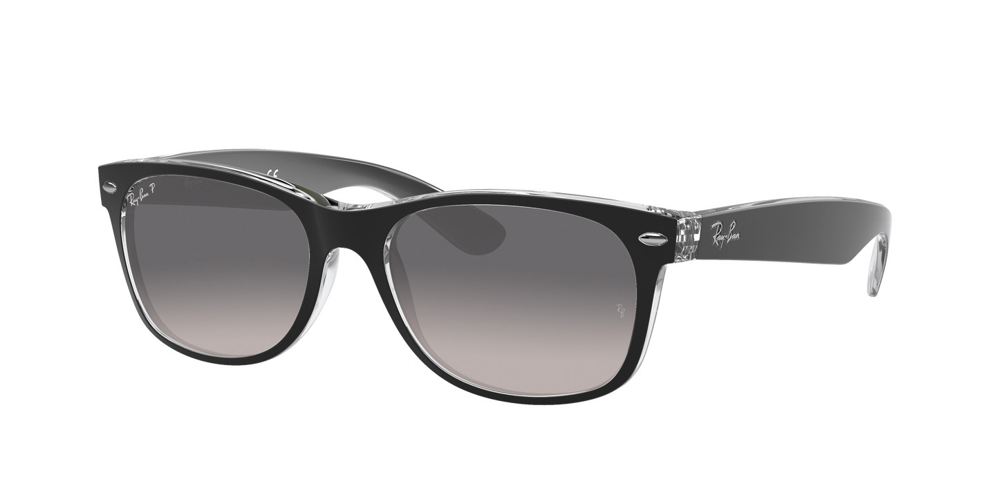 BLACK ON TRANSPARENT, Grey Gradient-Polarized, Rayban