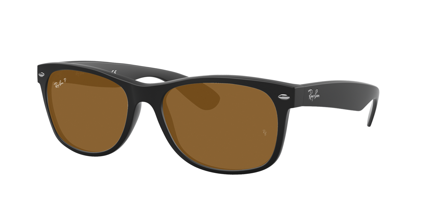 Rubber Black, Brown-Polarized, Rayban