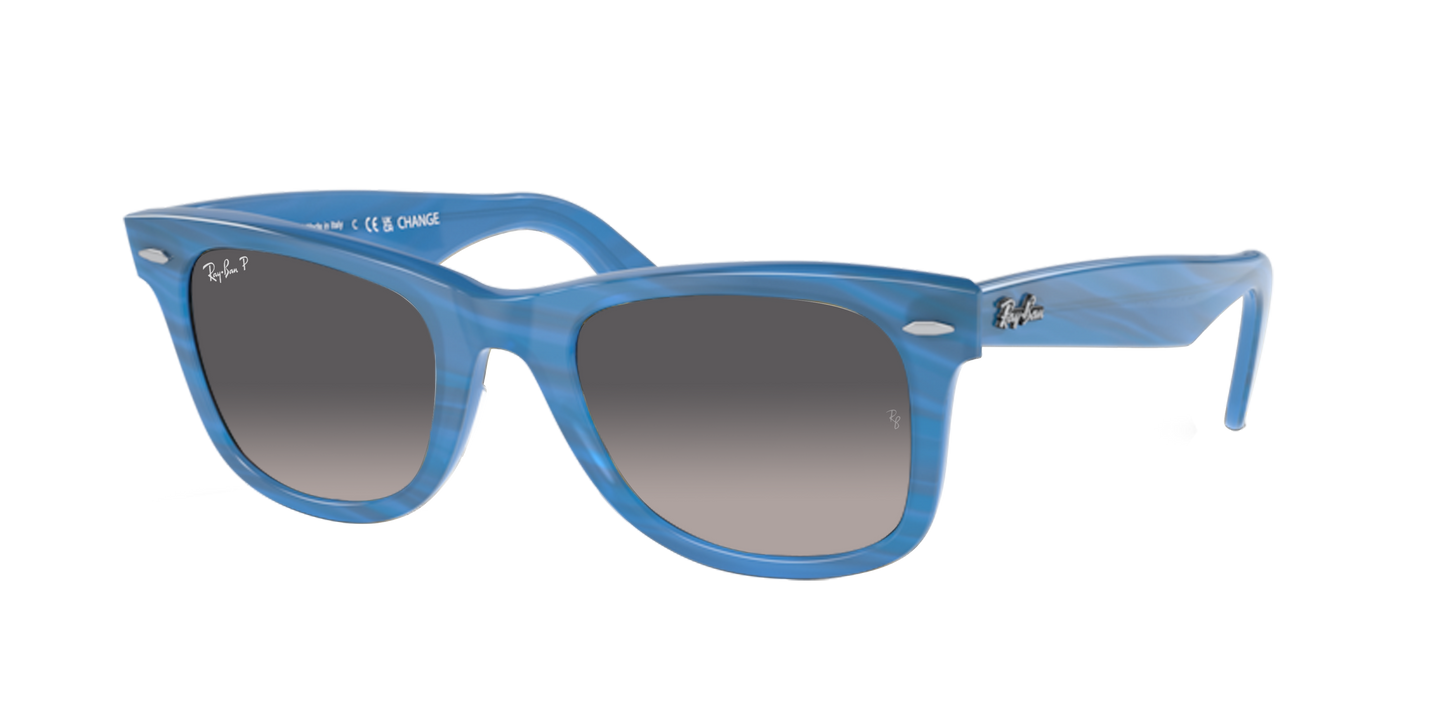 Photo Striped Blue, Grey Gradient-Polarized, Rayban